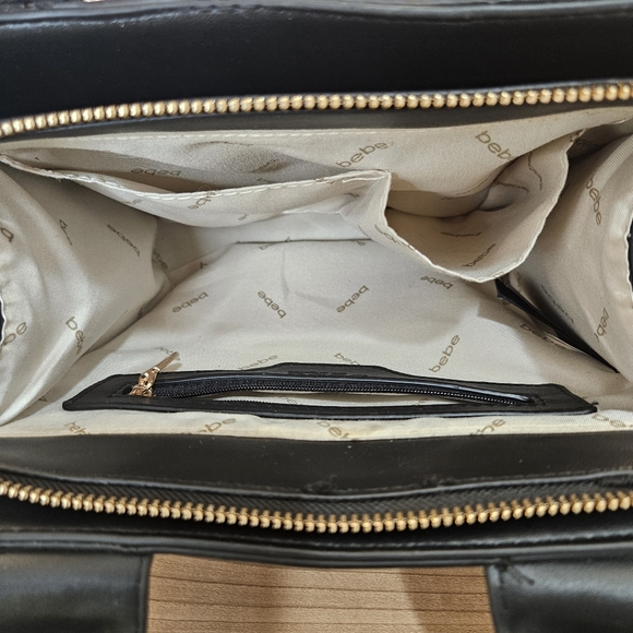 🔥Bebe Hannah mini black satchel hand bag - Picture 6 of 11